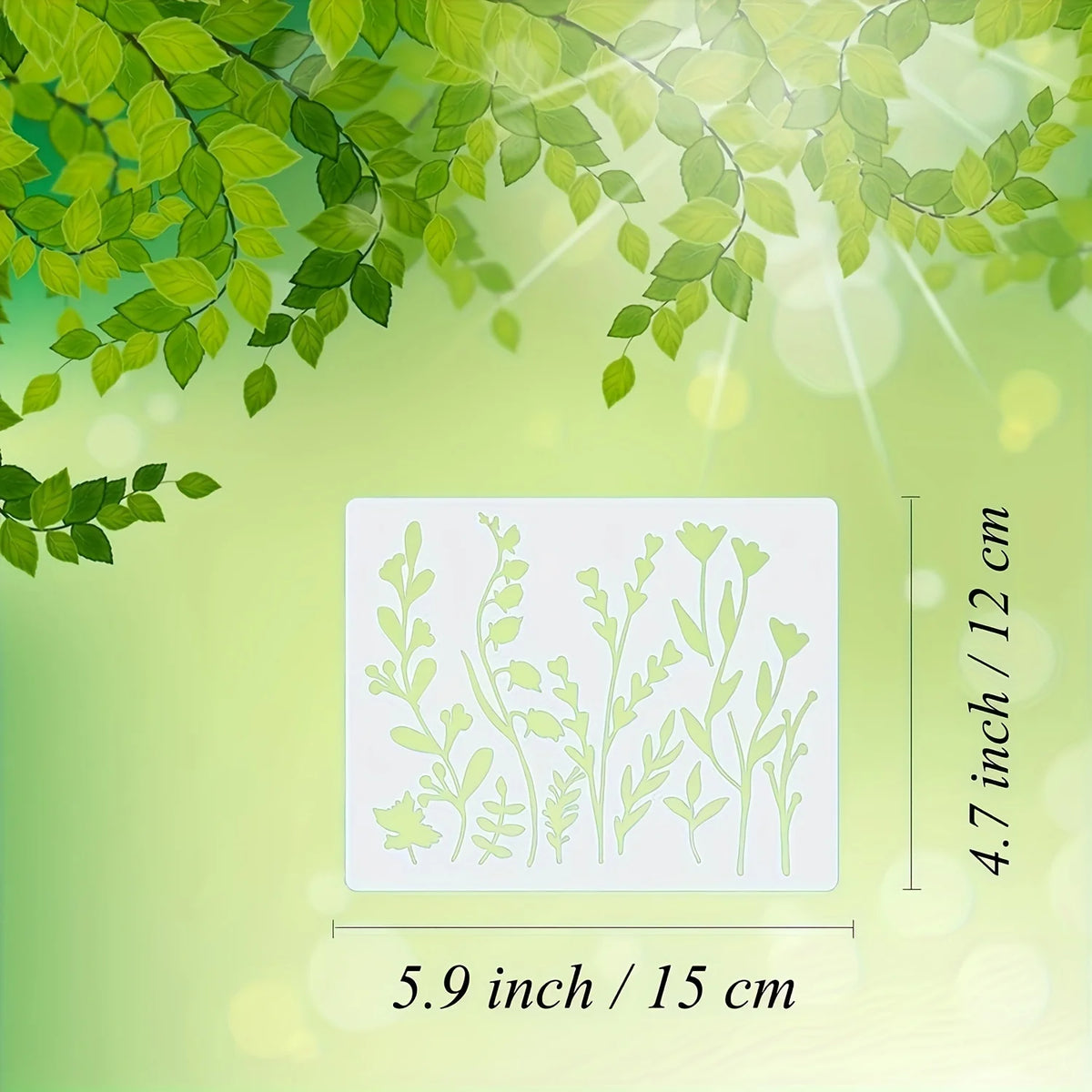 stencils peinture fleurs motifs floraux art floral naturel minimaliste couleurs variées usage multiple