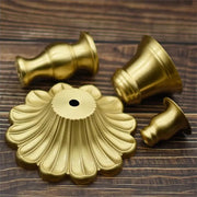 Tête de lit design en laiton antique avec base de lampe, accessoires d'assemblage pour chambre à coucher