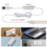 ruban led néon blanc chaud 320 leds mètre contrôleur usb interrupteur on off moderne