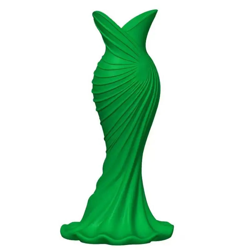 vase moderne opalescent décoration relief vert bleu blanc porcelaine sculptural maison mariage