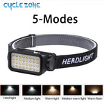 lampe frontale multifonctionnelle modes 16 led blanches 16 led chaleur recharge type