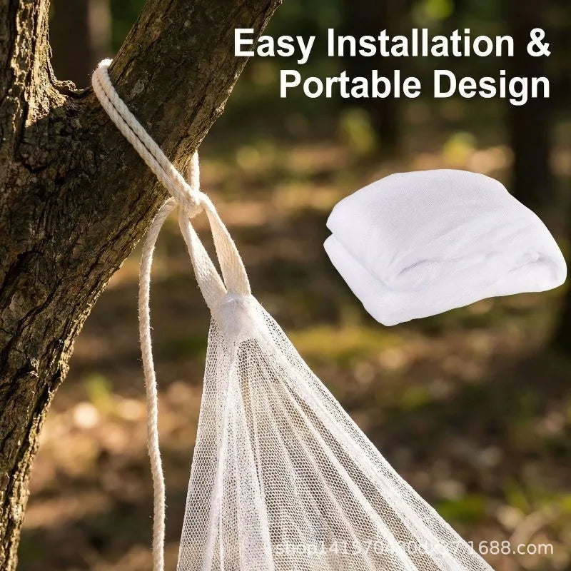 filet anti moustiques blanc moderne extérieur camping portable extra large traité insecticide pliable corde