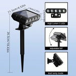 projecteur solaire moderne led noir fixations mural pied transparent opaques certifications led extérieures