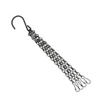 chaînes suspendues métal noir argenté simple maillons minimaliste crochets fournis