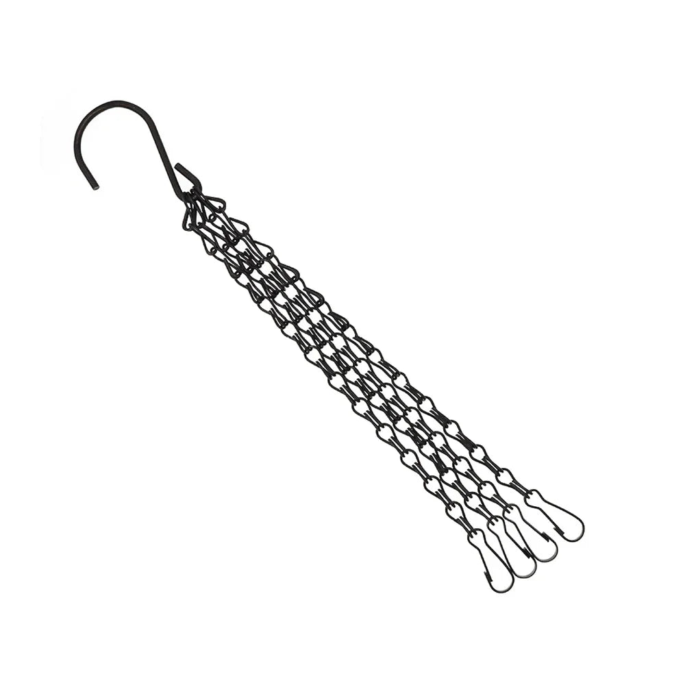 chaînes suspendues métal noir argenté simple maillons minimaliste crochets fournis