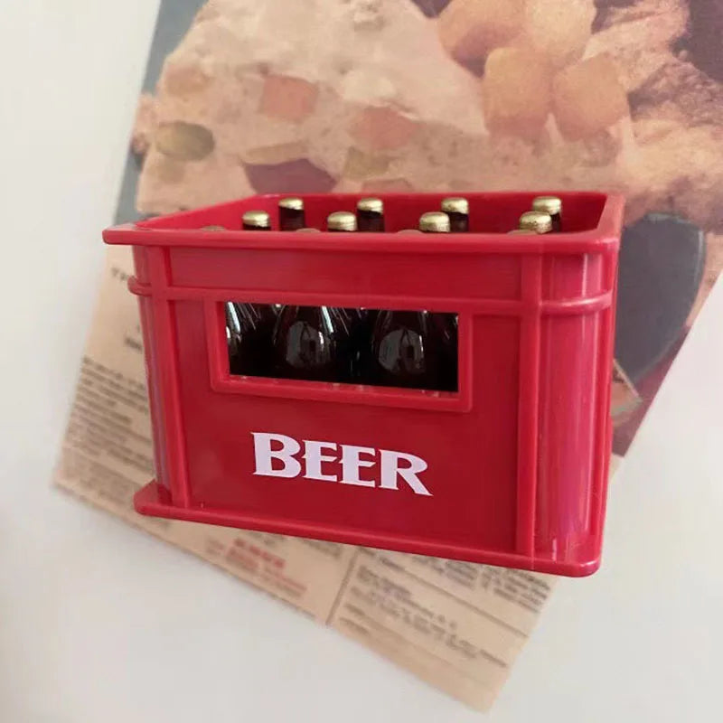 décapsuleur aimant mini caisse bière rouge vert BEER blanc pratique décoration maisonouvrier bouteille intégré