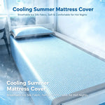 housse matelas bleu gris micro perforée moderne anti bactéries perméable l'air