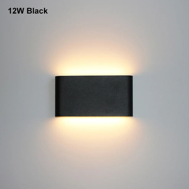 applique murale led moderne étanche ip65 12w 6w noir blanc adhésif contemporaine verre opalin