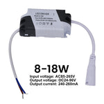 adaptateur alimentation led driver 24v 12w 18w 24w gris noir électronique
