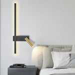 lampe murale moderne noire dorée éclairage quotidien 20 ampoules led réglable facile
