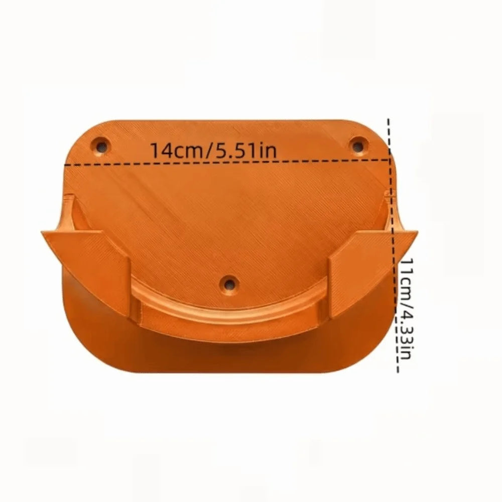 support mural orange noir blanc multifonction vis outils rangement moderne