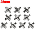 boutons magnétiques rideaux argentés adhésifs modernes détachables 17mm 20mm 25mm 1pair 5pairs
