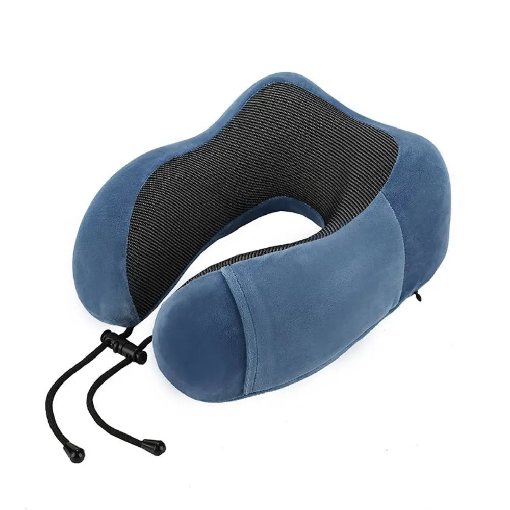 coussin voyage confortable gris noir bleu rose ergonomique mousse mémoire forme doux ajustable