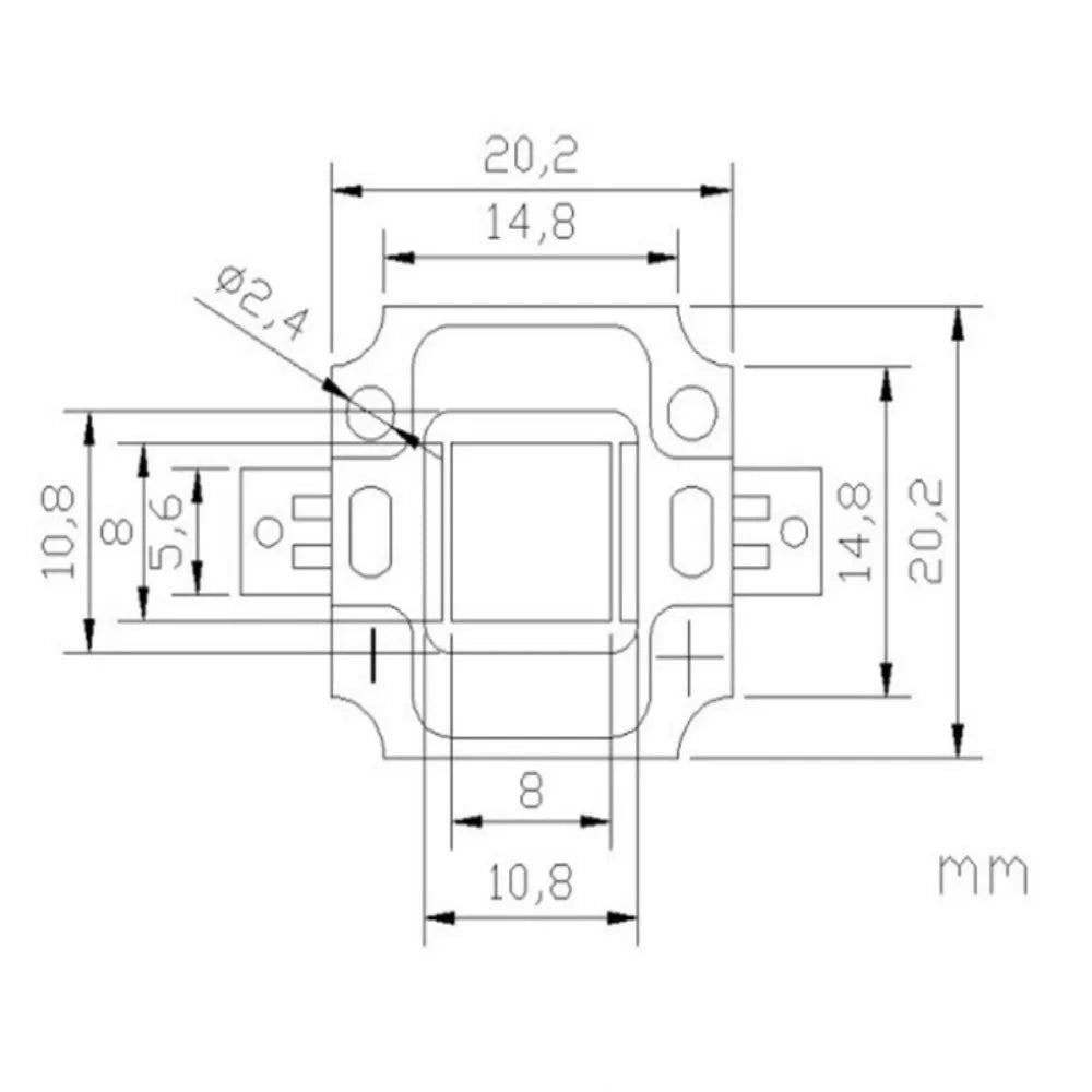 ampoule led 10w 20w 30w 50w 70w 100w extérieure blanc moderne carré