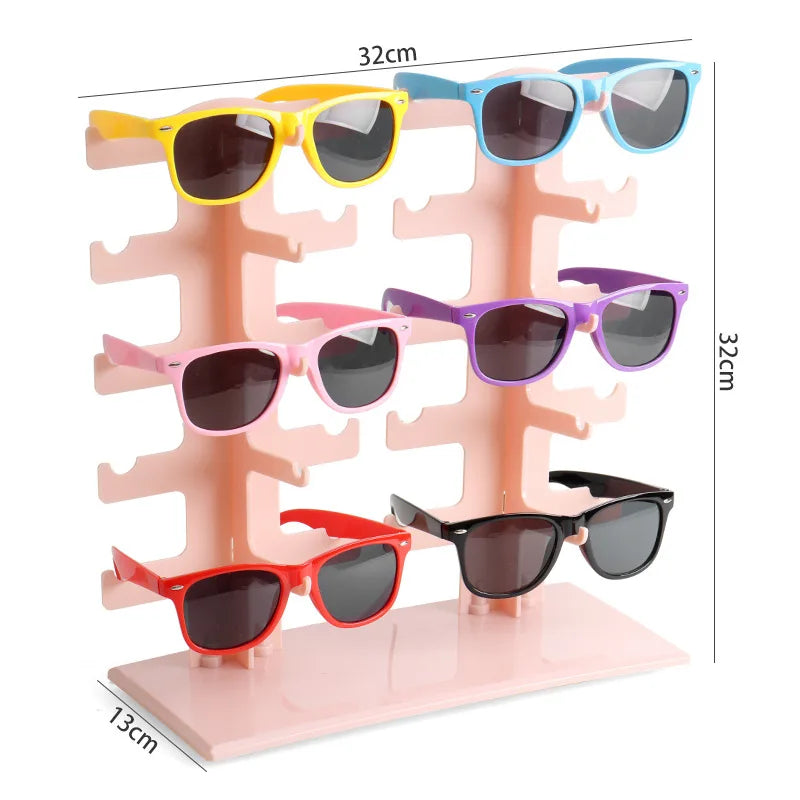présentoir moderne lunettes clips acrylique niveaux rangement opticien