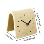 horloge moderne minimaliste acrylique arborée batteries AA points noirs crème noir