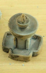 fontaine miniature résine marron gris texture vieillie artisanal paysagiste décoration maison bricolage rustic