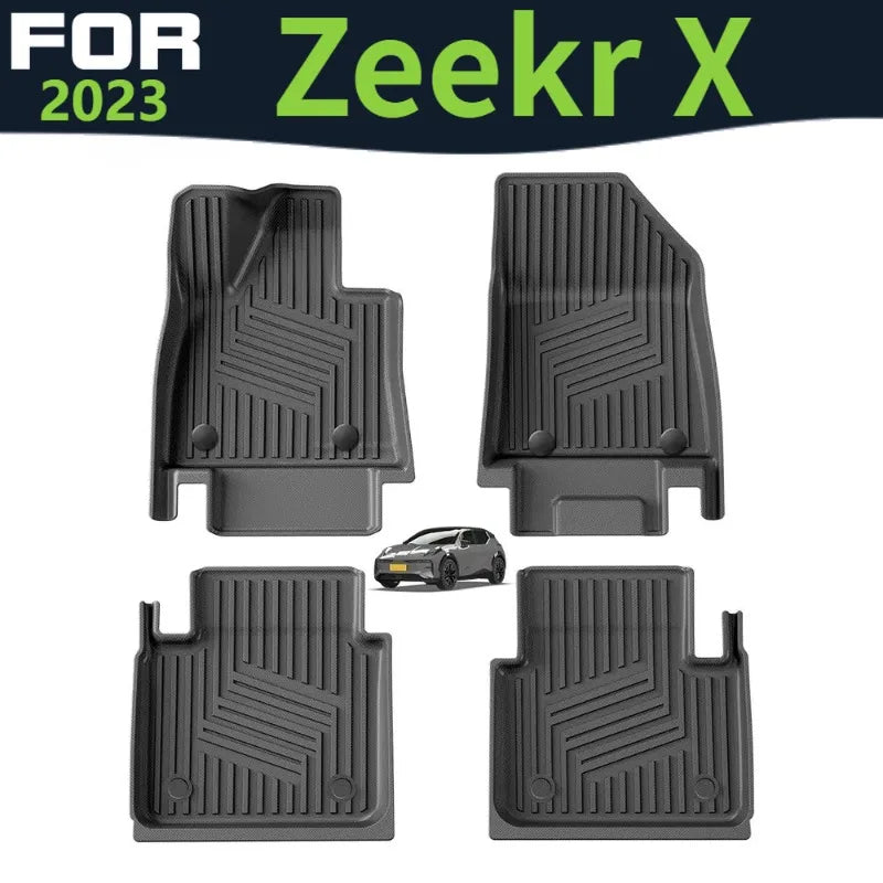 tapis sol voiture noir rayures diagonales moderne protection imperméable facile nettoyer tpe
