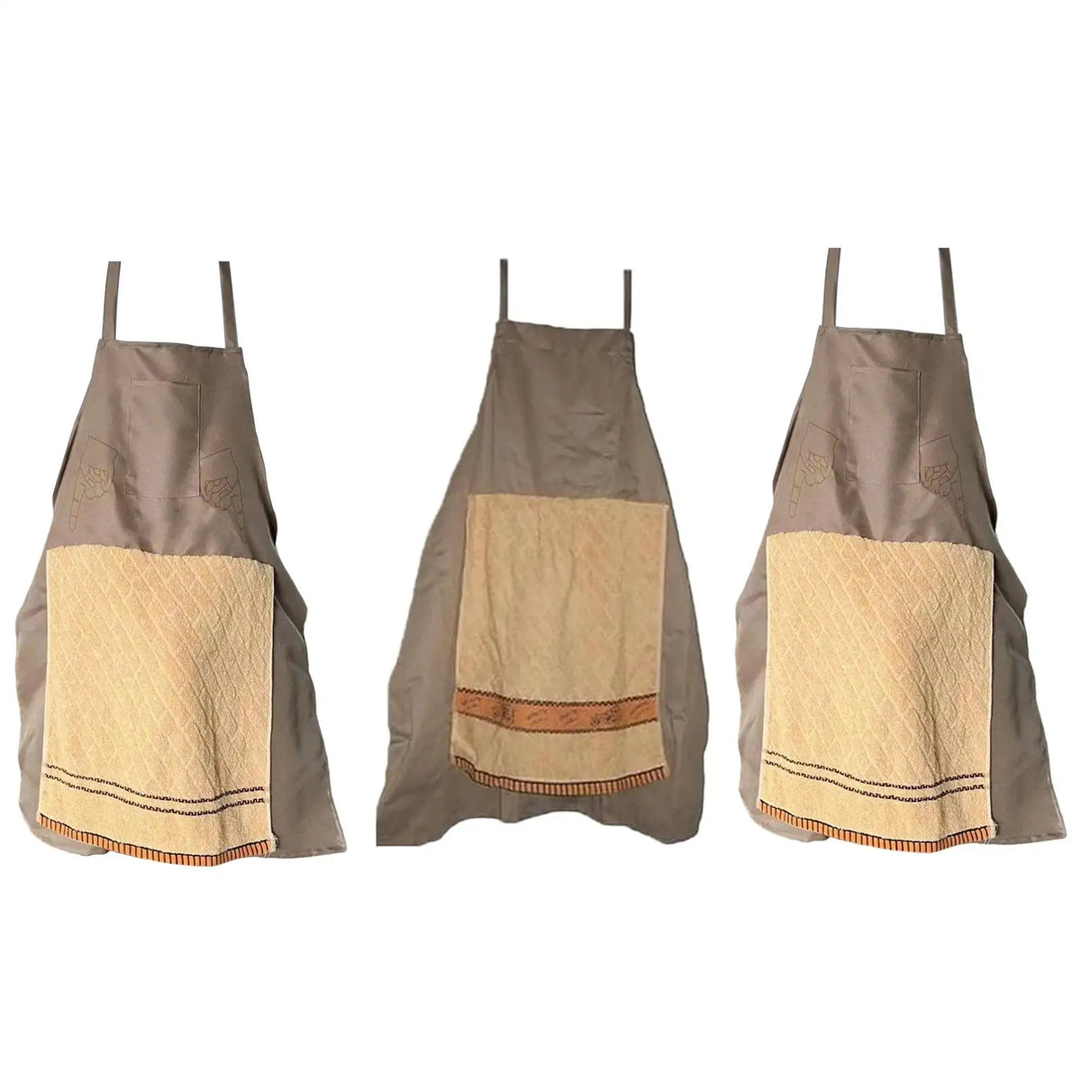 tablier cuisine gris quadrillé sangles réglables professionnel artisanal