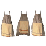 tablier cuisine gris quadrillé sangles réglables professionnel artisanal