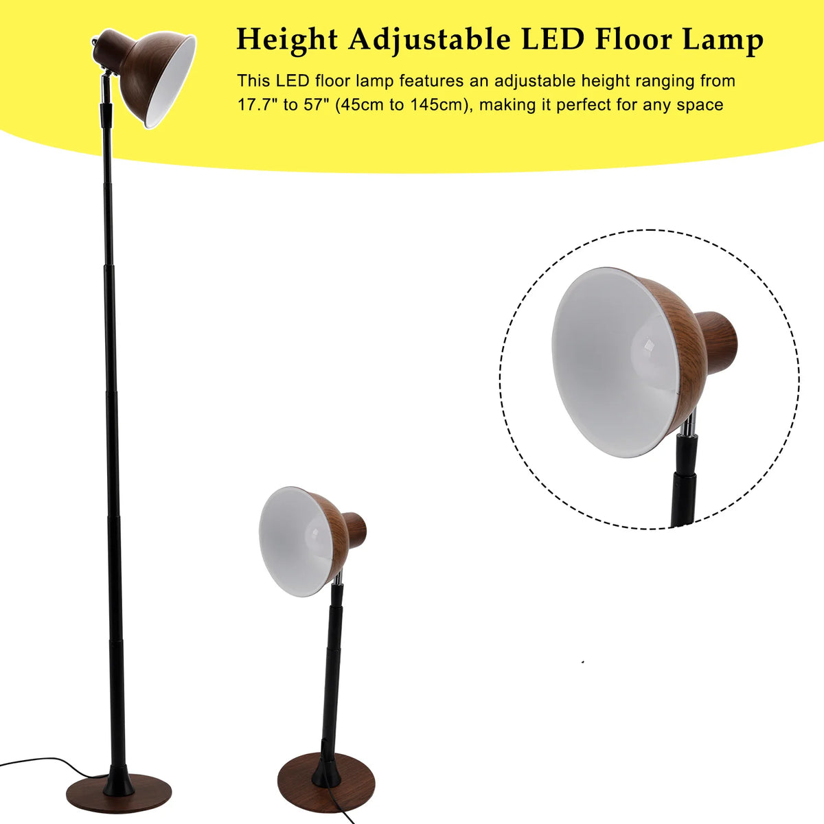 lampe table led réglable hauteur télécommande abat jour pivotant moderne minimaliste chambre salon