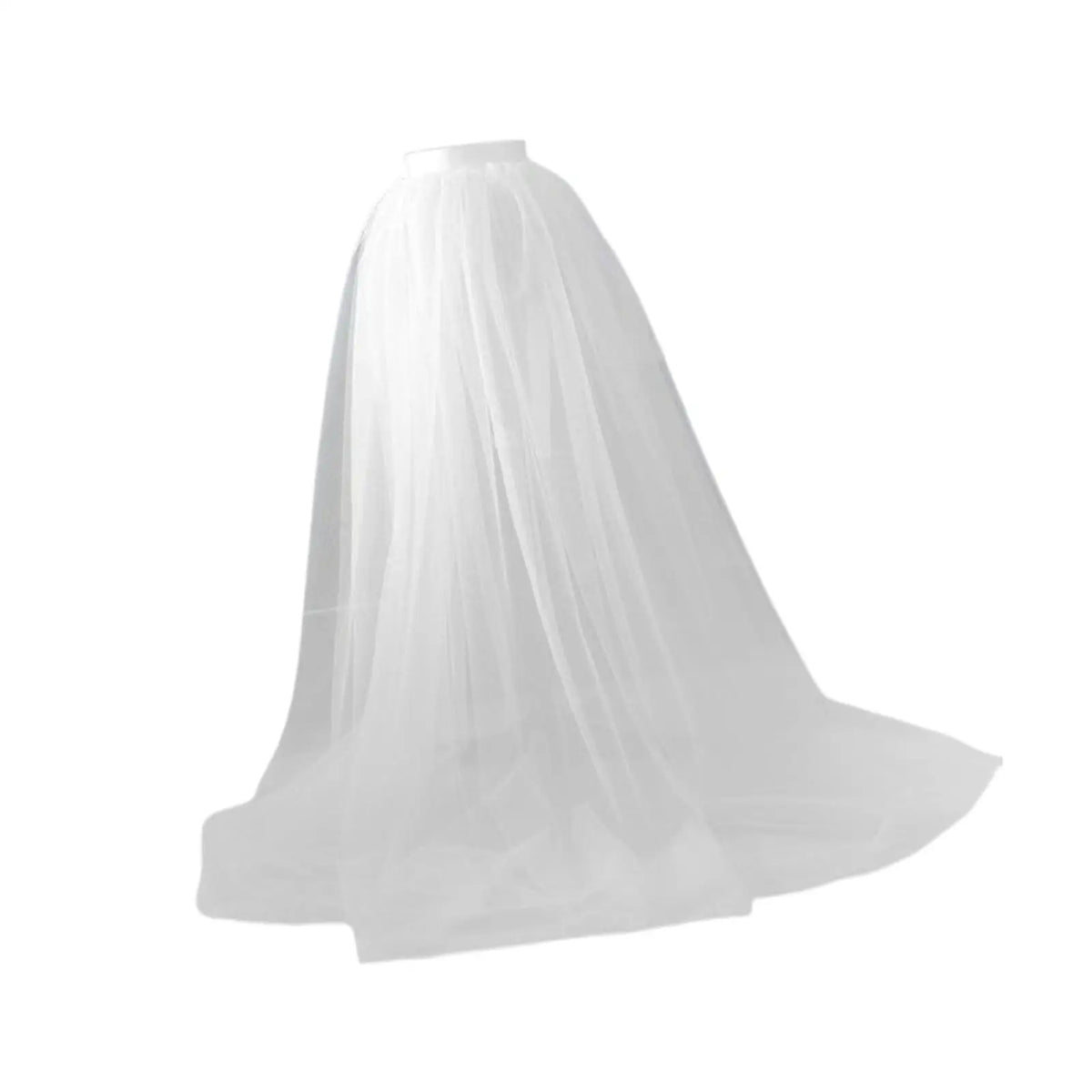 jupe tulle longue femme blanc noir élégante décontractée dentelle transparente soirée cosplay