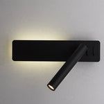 lampe murale led bras articulé moderne noir blanc minimaliste fixée mur