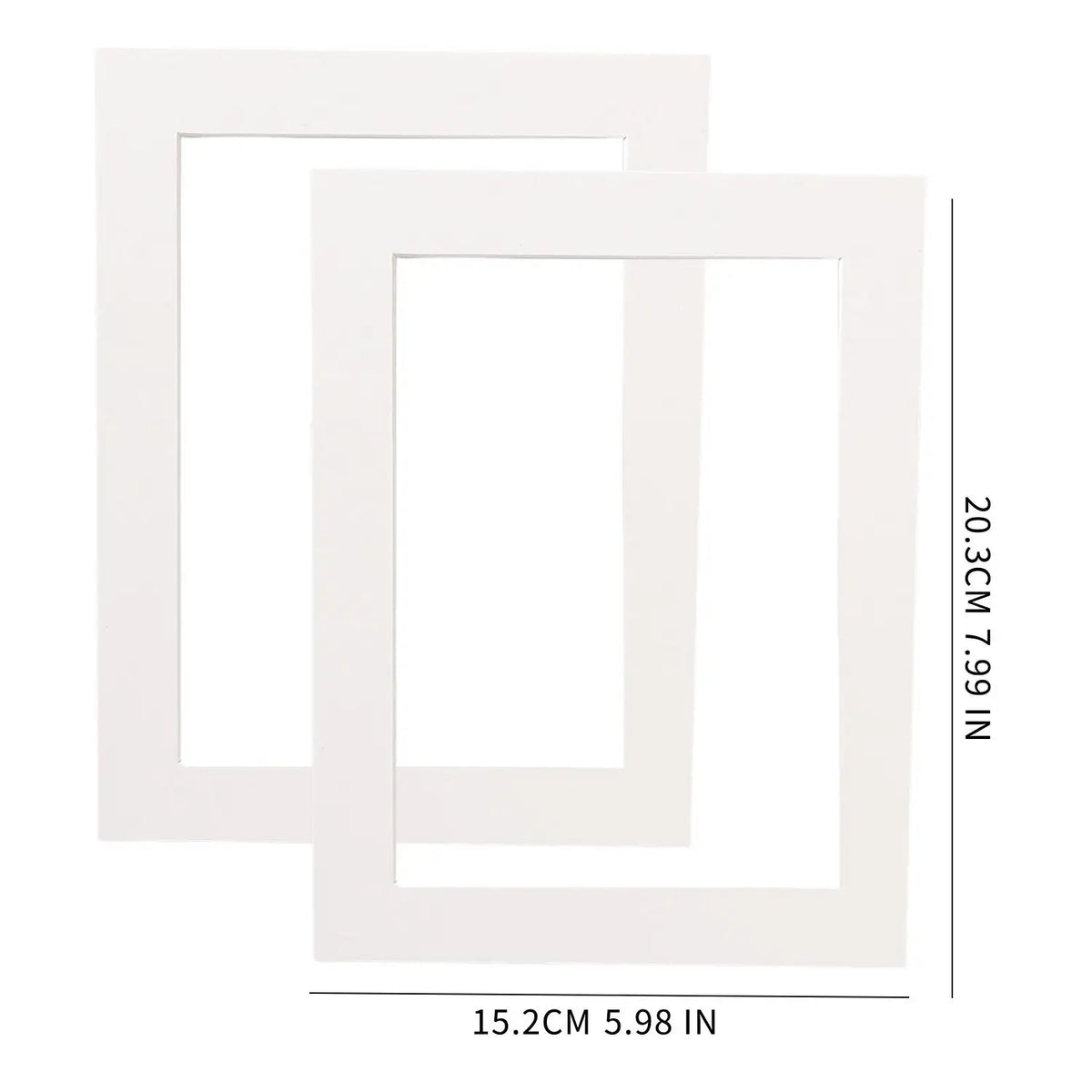 passe partout rectangulaire blanc papier cadre photo décoration intérieure œuvre d'art classique