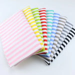 tissu coton imprimé rayures horizontales rouge rose jaune vert bleu gris noir blanc moderne
