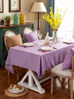 nappe table rectangulaire violet unie 140x180cm 140x220cm 140x300cm 90x140cm polyester intérieur extérieur festifs