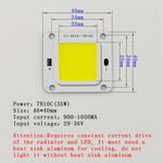 éclairage led module 46mm 40mm blanc jaune moderne fixe 50w 60w 70w