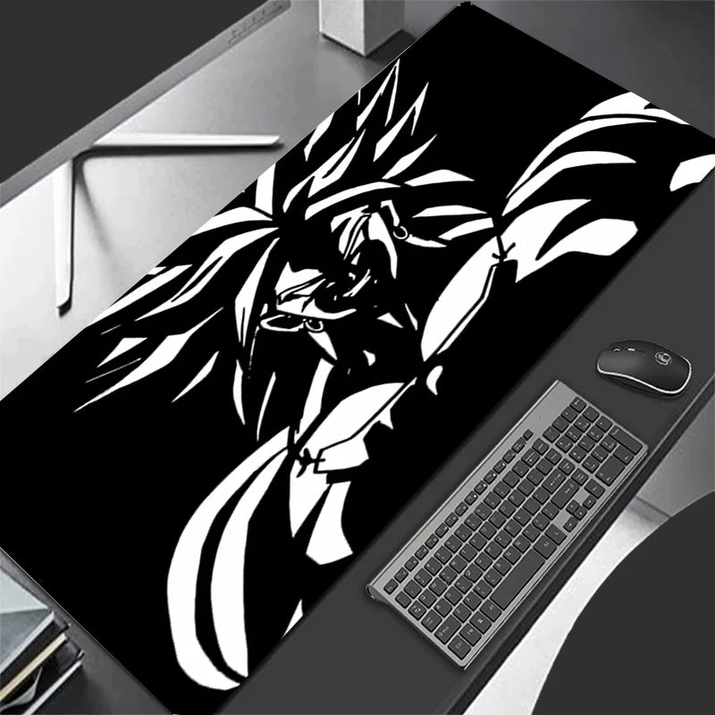 tapis souris dessin animé dragon ballz noir blanc gamer mat graphique