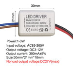 pilote led alimentation 3w 12w 18w durable facile ac85 265v rohs ccc