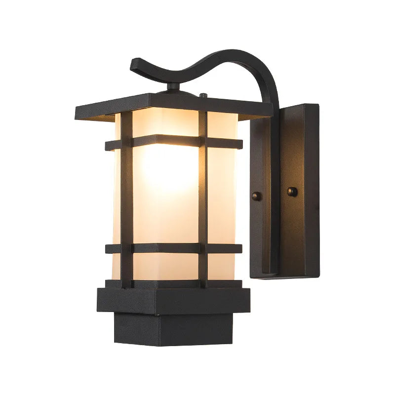 lampe murale moderne rustique couleur noir brun texture bois translucent mur fixe led chambre