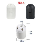 prise lampe e14 e27 blanc noir moderne base lampe led pendante plafonnier