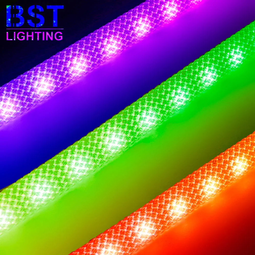 ruban led flexible violet vert orange maille fine ip67 60leds/m smd intelligent 3000 6500k