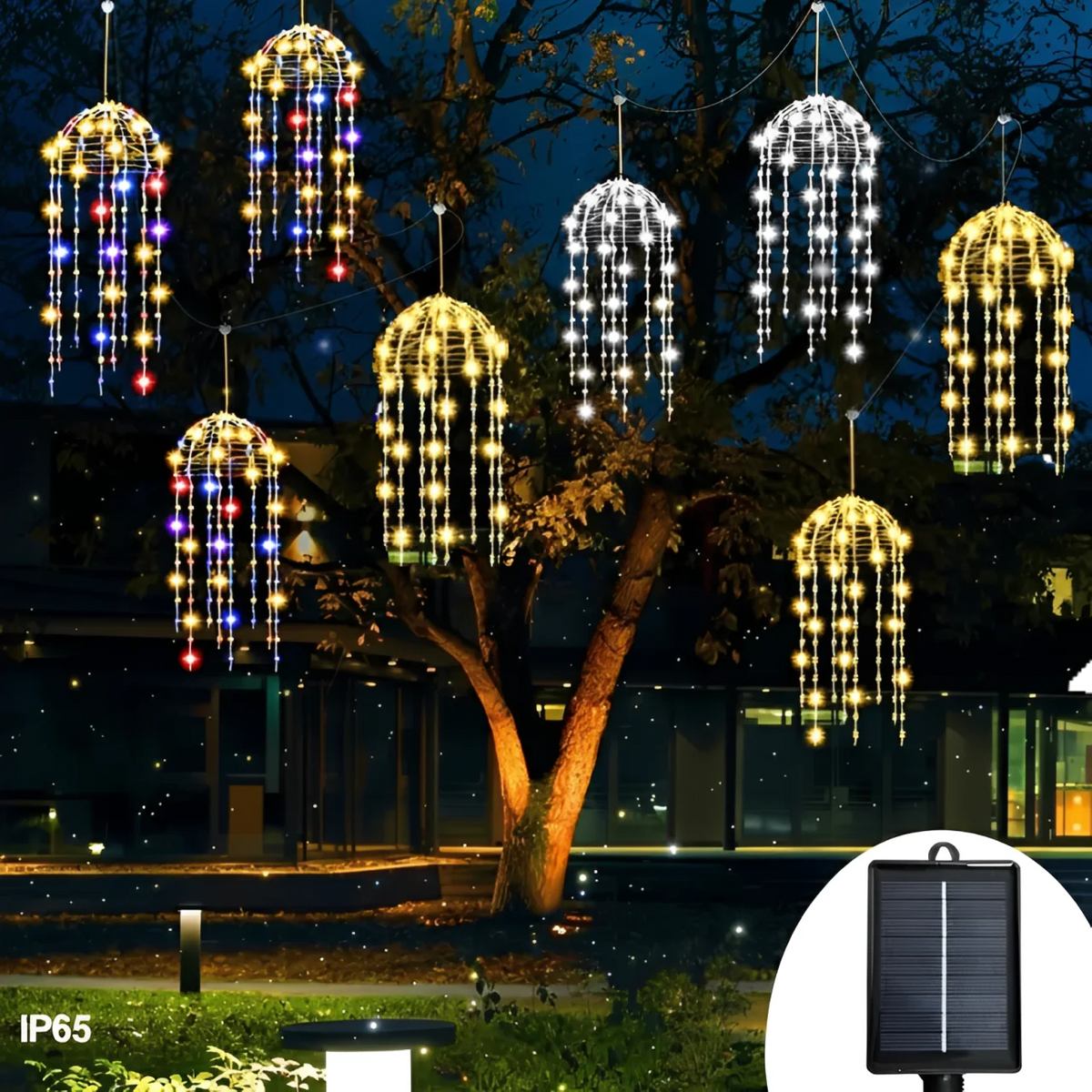 guirlande lumineuse moderne lumineuses suspendues blanc chaud multicolore ip65 led clipsextérieur decoration maison jardin