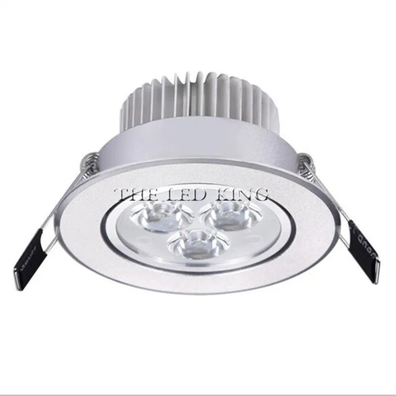 spots led 6w 8w 10w 14w blanc moderne grille refroidissement clips aluminium