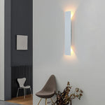 applique murale led moderne étanche noir blanc salon chambreextérieur allée porche