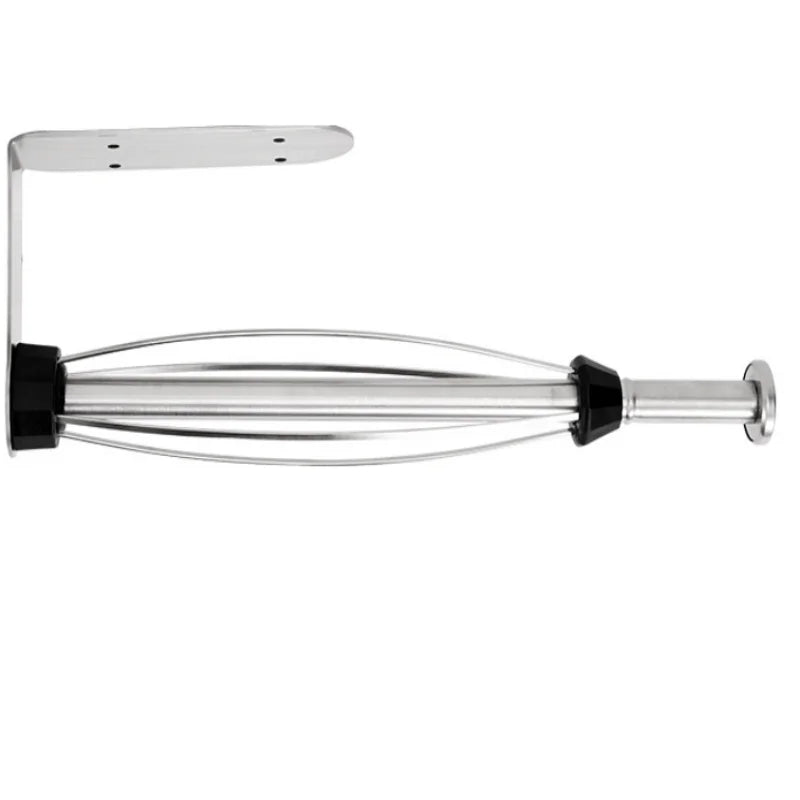 porte rouleau essuie tout argenté moderne fixation murale sans perçage multiple tiges salle bain
