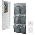 organisateur chaussures suspendu tissu mesh gris blanc noir utilitaire rangement porte mur voyage