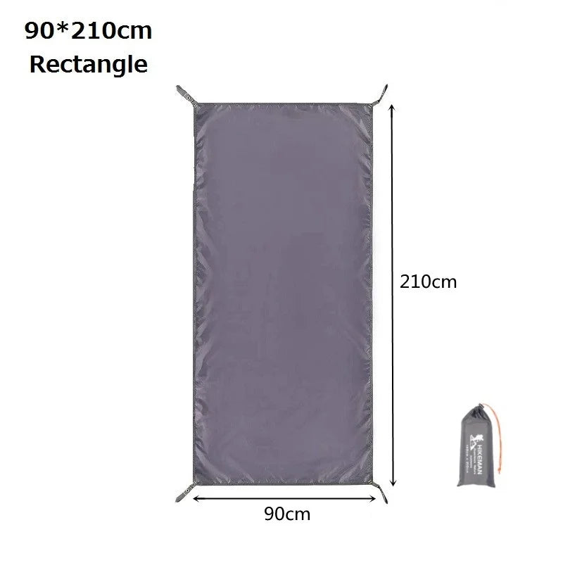 tapis sol imperméable oxford 210d gris moderne sac rangement camping ultraléger