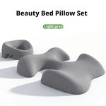 coussins mousse mémoire forme ensemble lit spa gris ergonomiques veloutés