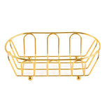 panier cosmétiques argenté grille moderne acier inoxydable rangement coiffeuse accessoires photo