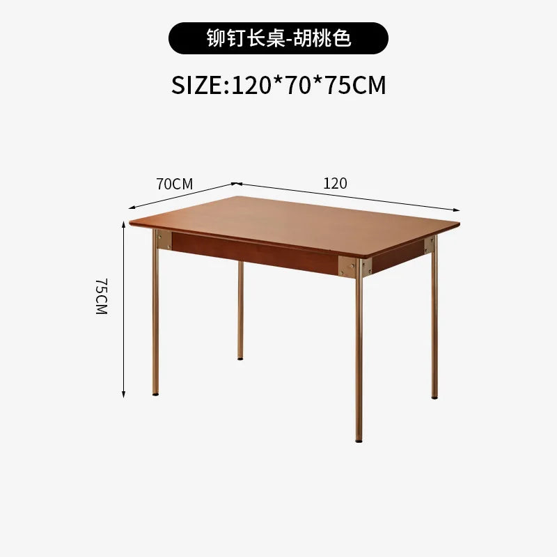 table manger rectangulaire bois foncé chaises osier tressé bancs assortis meuble bas vitré déco