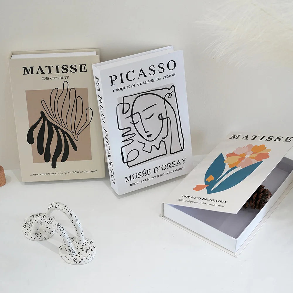 décoration maison abstraite livres factices boîtes décoratives moderne minimaliste