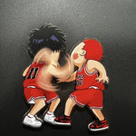 aimants réfrigérateur slam dunk personnages basket animés rouge blanc noir cartoon