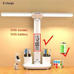 lampe led rechargeable affichage numerique port usb blanc moderne