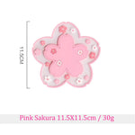 coasters polyester transparents fleurs roses blanches modernes antidérapants cuisine décoration