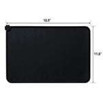 tapis imperméable silicone bord surélevé protection déversement moderne minimaliste animal noir gris rose
